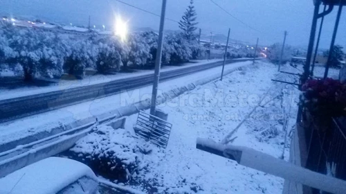 Forti nevicate sulla provincia di Matera: imbiancata Policoro e paesi limitrofi